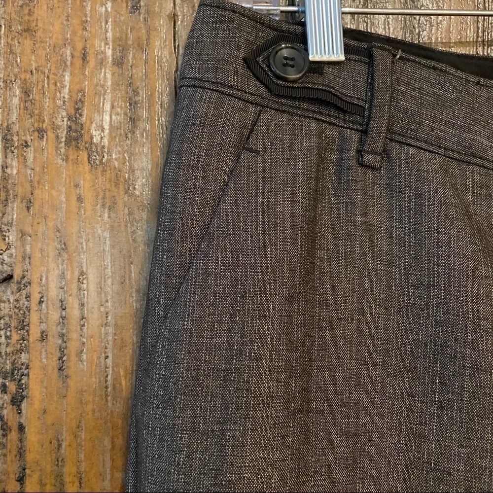 The Limited Sz 0 Brown Pin Stripes Drew Fit Career Workwear Casual Pants - Picture 8 of 11